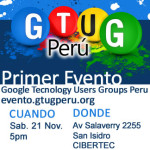 Evento: Google Technology User Groups Perú